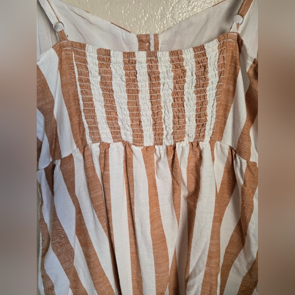 Forever 21 Tan and Cream Sleeveless Mini Dress - Picture 3 of 8